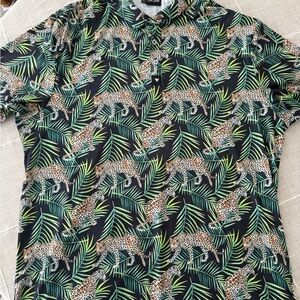 Bad Birdie Jungle Print Men's Shirt